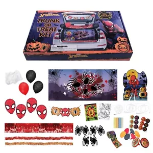 Halloween Marvel Spiderman Trunk or Treat 200 Piece Decorating and Prizes Kit - Picture 1 of 12