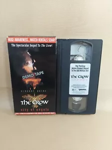 THE CROW CITY OF ANGELS VHS DEMO TAPE SCREENER VERY RARE HARD TO FIND HTF - Picture 1 of 3