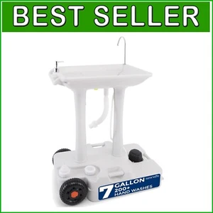 Self-Contained 30L Camping Sink with Extra-Large Basin & Soap Dispenser Included - Picture 1 of 10