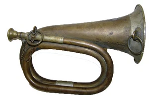 altes Feldhorn WK II WK2 Blasorchester Wehrmacht Trompete - Picture 1 of 1