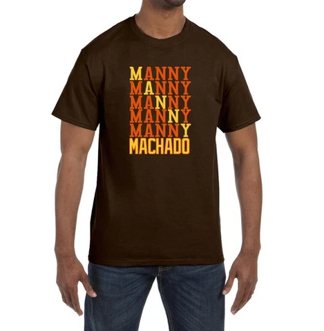 NEW!!! San Diego Padres Manny Machado Text T-Shirt  Size S-3XL Cover