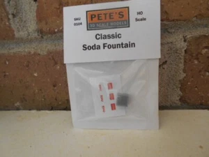Fuente de soda clásica a escala 3d HO #104 de Pete's - Imagen 1 de 4