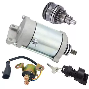 Starter&Bendix For Polaris Sportsman 700 EFI 2007 with Relay and Switch - Picture 1 of 15