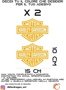 ADESIVI LOGO HARLEY DAVIDSON BAR AND SHILD MOTO CASCO STICKERS PERSONALIZZABILI - Foto 1 di 4