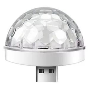 Mini USB Disco Light, Sound Activated LED Magic Disco Ball Lamp for Party DJ Bar - Bild 1 von 12