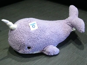 24 Zoll 2 Fuß GOFFA EINHORN WAL NARWAL Monodon Monoceros Plüschtier Neu mit Etikett - Bild 1 von 2