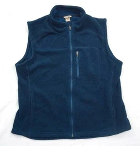 DULUTH TRADING COMPANY GEBRAUCHT HERREN 2XL BLAU FLEECE WESTE/ÄRMELLOSE JACKE DURCHGEHENDER REISSVERSCHLUSS - Bild 1 von 7