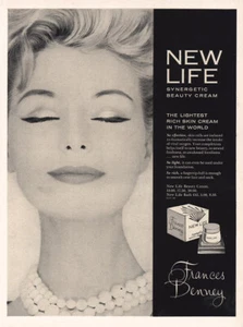 1962 Frances Denney: New Life Synergetic Beauty Cream Vintage Print Ad - Picture 1 of 1