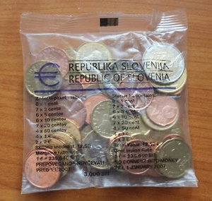 Slowenien 1.Januar.2007 original ungeöffnet Münzen Starter Kit EURO Republik Slo - Bild 1 von 3