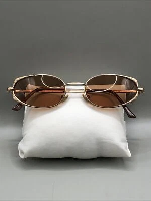 Gianni Versace Vintage Sunglasses Mod H56 col 13m 51-18 Medusa Gold Tone Frames - Image 1 of 4