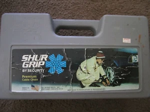 SHUR GRIP SNOW SECURITY TIRE CHAINS 155-14 165-13 175/70-13 75-13 80-13 6.45-13 - Picture 1 of 6