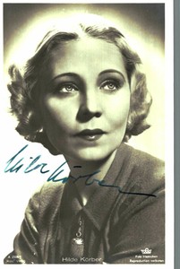 Hilde Körber Original Signature On Ross Card No. 7625