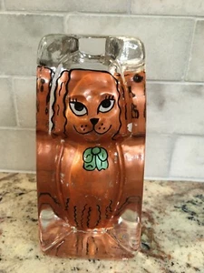 Estatuilla pisapapeles de vidrio para perro 5 3/4" Kriff Design KING CHARLES CAVALIER SPANIEL - Imagen 1 de 4