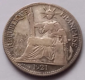 Indochina francesa, 10 centímetros 1921 París - Imagen 1 de 2