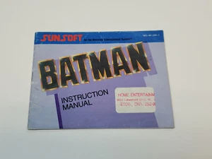 Batman Authentic Original NES Nintendo Manual Only *sticker/staple/wear - Bild 1 von 23