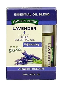 Nature's Truth Lavender Pure Essential Oil Roll-On Blend 10ml /0.33 fl oz NEW - Picture 1 of 13