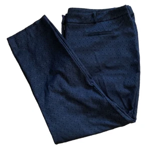 Monsoon Women's Trousers - Black-Diamond Pattern-Straight Leg - UK 26 W41" L29" - Picture 1 of 8