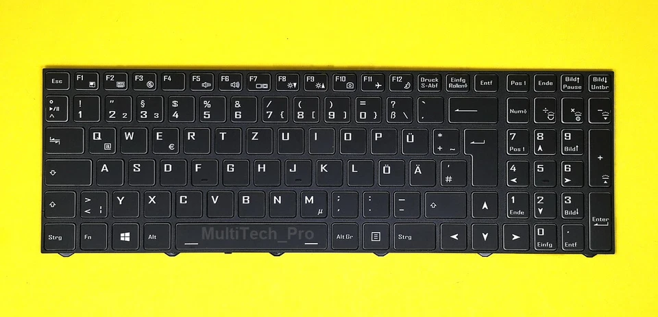 DE Tastatur Clevo NJ51CU NJ51GU NJ51LU NJ51MU NJ51ZU NJ70CU NJ70MU - Beleuchtung - Bild 1 von 3