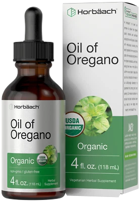 Органическое масло орегано | жидкость 4 жидких унции | веганская настойка | от Horbaach  - Изображение 1 из 4