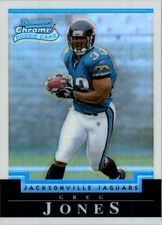 2004 Bowman Chrome Uncirculated White Refractors Card #156 Greg Jones /210