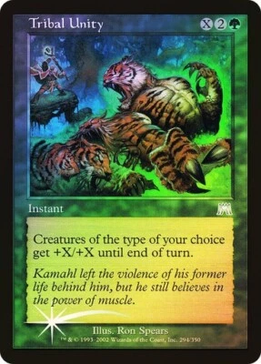Onslaught   MTG  FOIL  Tribal Unity   Magic - Image 1 of 2
