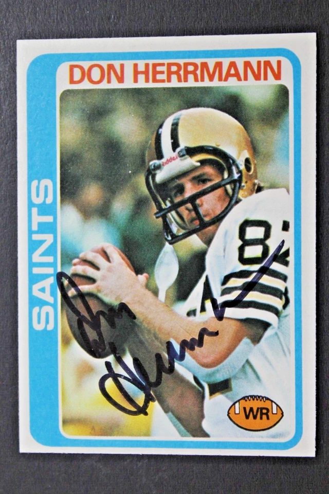 Don Herrmann New Orleans Saints Autographed Signed 1978 Topps #243 Football Card - Image 1 of 3