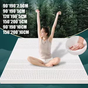 Natural Latex Soft Comfortable Mattress Topper Healthy Sleep ALL Sizes NEW - Picture 1 of 12