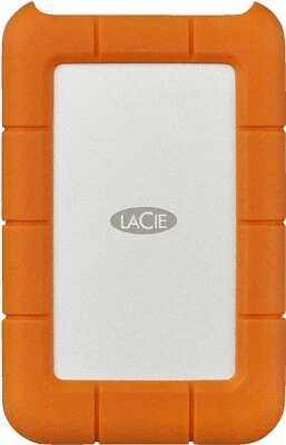 LaCie Rugged USB-C 1TB externe Festplatte STFR1000800 - silber / orange - Bild 1 von 2