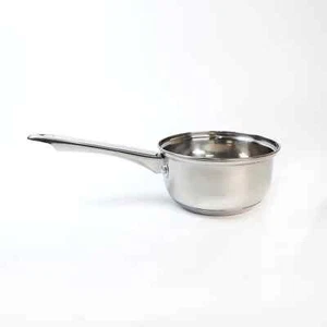 Induction Base Milk Pan Stainless Steel Saucepan 14cm 1 Litre Pan Kitchen - Picture 1 of 5