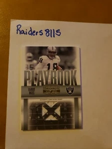 2006 Donruss Gridiron Gear Playbook Jersey X's #PB-25 Randy Moss 173/250 Raiders - Picture 1 of 2
