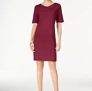 Karen Scott T-Shirt Dress Women's Small Daring Dynasty Short Sleeves Pullover - Picture 1 of 15