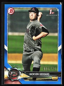2018 Bowman Draft #BD-147 Jackson Goddard Blue #/150 Arizona Diamondbacks - Picture 1 of 2