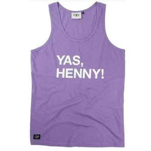 Queer Eye Fab 5 Yas, Henny Pride Purple Graphic Tank Tee size Large and XXL New - Picture 1 of 1