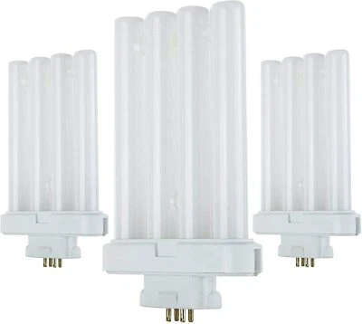 (3PK) Fluorescent Replacement Bulbs, 27W 6500K T4 FML27 GX10Q Natural Daylight - Image 1 of 4