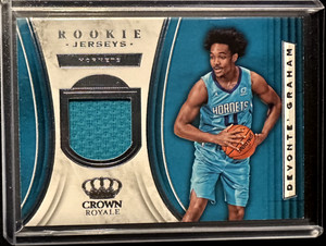 2018-19 PANINI CROWN ROYALE - DEVONTE GRAHAM - ROOKIE JERSEY RELIC CARD - RC