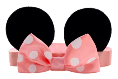 DISNEY STORE MINNIE MOUSE УХА ОБРУЧ С БАНТОМ ДЛЯ ДЕВОЧЕК НОВЫЙ С ЯРЛЫКАМИ - Изображение 1 из 3