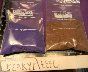 PURPLE THICK BRONZE 2 EMBOSSING POWDERS #300 CREAKYATTIC - Picture 1 of 1