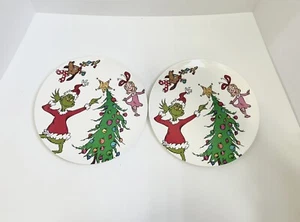 Juego de platos de melamina de plástico How The Grinch Stole Christmas Max Cindy Lou 10" - Imagen 1 de 4