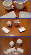 SET anni 20 in miniatura ceramica composto da 4 pezzi firmato Richard
