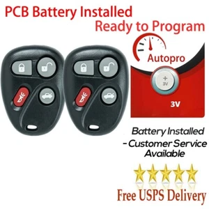 2 For Cadillac CTS SRX 2003 2004 2005 2006 2007 Keyless Entry Remote Car Key Fob - Picture 1 of 8