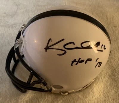 KERRY COLLINS HAND SIGNED PENN STATE NITTANY LIONS MINI HELMET W/ BECKETT COA - Image 1 of 3