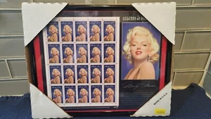 1995 MARILYN MONROE, Legend of Hollywood, US Stamped Sheet, Matted and Framed - Picture 1 of 2