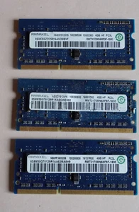 3 Barrettes RAM Ramaxel 4Go RAM RMT3170MN68F9F-1600 PC3-12800S SODIMM DDR3 - Photo 1/2