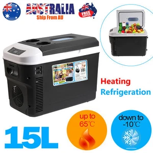 15L 12V-24-240V Centre Console Fridge Freezer Portable Travel Camping Car Cooler - Picture 1 of 10