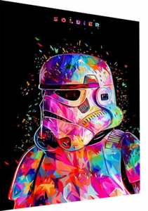 Disney Star Wars Abstrakt Leinwand Bilder Wandbilder - Hochwertiger Kunstdruck - Bild 1 von 8