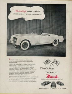 1953 Nash-Healey Dual Jetfire Powerplant Ambassador Rambler Vintage Print Ad - Picture 1 of 2