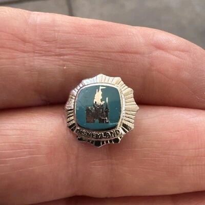 Disneyland Vintage Sterling Silver Employee Cast Member Service Pin 1 Year Award - Image 1 of 4