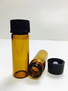72 Stück BERNSTEIN 1 Dram Glasfläschchen mit Schraubverschluss [15x45mm] - Bild 1 von 1