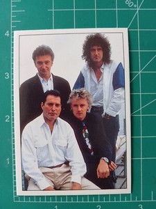 1989 Panini Smash Hits MUSIC sticker CARD GROUP BAND QUEEN FREDDIE MERCURY #83