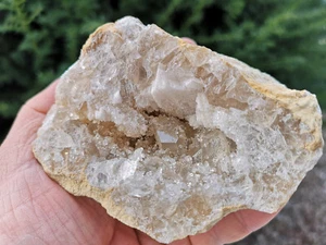 Coelestin - Quarz - Druse Geode - hochglänzend - Nr.8 - Tunesien - Bild 1 von 5